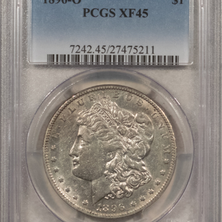 Dollars 1896-O $1 MORGAN DOLLAR – PCGS XF-45, FLASHY & LOOKS AU!