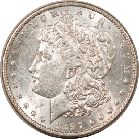 Dollars 1897 $1 MORGAN DOLLAR – LUSTROUS ABOUT UNCIRCULATED!