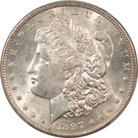 Dollars 1897 $1 MORGAN DOLLAR – PCGS AU-58