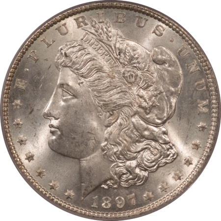 Dollars 1897 $1 MORGAN DOLLAR – PCGS MS-65, WHITE