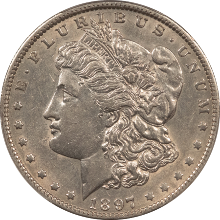 Dollars 1897-O $1 MORGAN DOLLAR – PCGS AU-53 WHITE & WELL-STRUCK