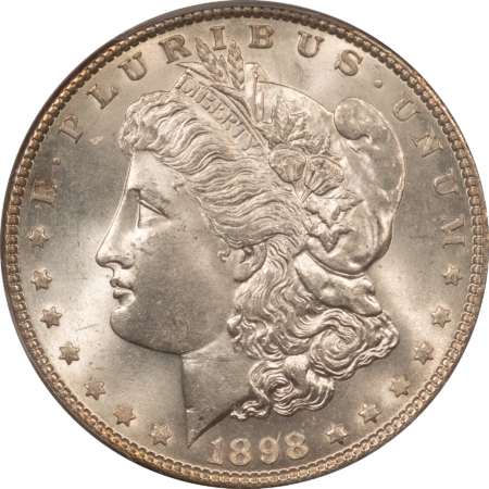 Dollars 1898 $1 MORGAN DOLLAR – PCGS MS-65, LOOKS MS-66 & PREMIUM QUALITY!