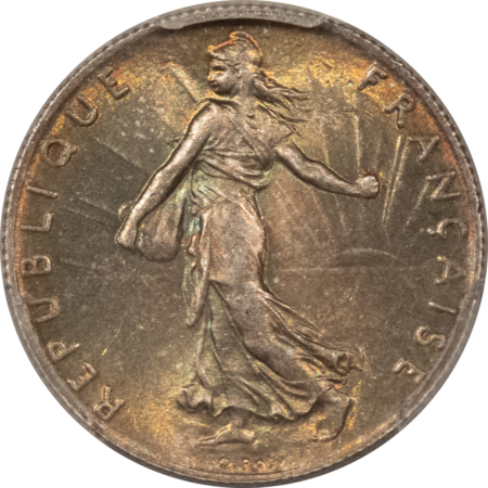 New Certified Coins 1898 FRANCE 50 CENTIMES, GAD-420 F-190 – PCGS MS-65+ LOVELY GEM! KM-854