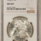 Dollars 1899-O $1 MORGAN DOLLAR – NGC MS-66, SUPER PREMIUM QUALITY!