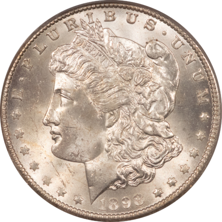 Dollars 1898-O $1 MORGAN DOLLAR – PCGS MS-63, OLD GREEN HOLDER & PREMIUM QUALITY!