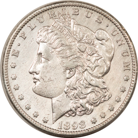 Dollars 1898-S $1 MORGAN DOLLAR – AU/UNC DETAILS BUT CLEANED!