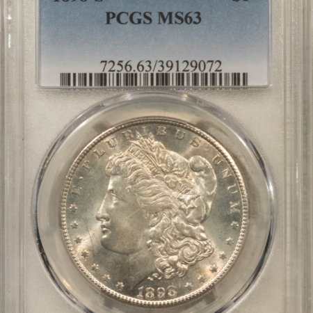 Dollars 1898-S $1 MORGAN DOLLAR – PCGS MS-63, LOOKS 64+, PREMIUM QUALITY!
