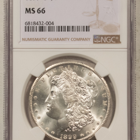 Dollars 1899-O $1 MORGAN DOLLAR – NGC MS-66, SUPER PREMIUM QUALITY!