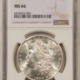 Dollars 1899-S $1 MORGAN DOLLAR – PCGS MS-64 BLAST WHITE & WELL-STRUCK
