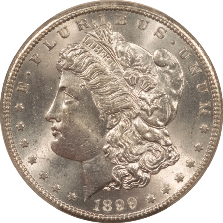 Dollars 1899-S $1 MORGAN DOLLAR – PCGS MS-64 BLAST WHITE & WELL-STRUCK