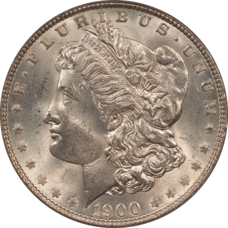 Dollars 1900 $1 MORGAN DOLLAR – PCGS MS-64, OLD GREEN HOLDER & PREMIUM QUALITY!