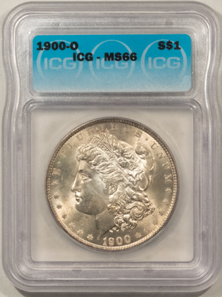 Dollars 1900-O $1 MORGAN DOLLAR – ICG MS-66, SOLID & ATTRACTIVE COIN!