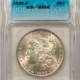 Dollars 1881-S $1 MORGAN DOLLAR PCGS MS-66, OLD GREEN HOLDER, ORIGINAL, PREMIUM QUALITY!