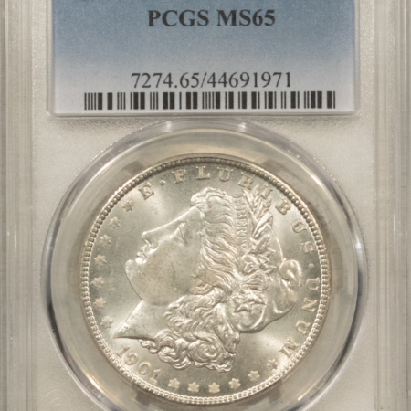 Dollars 1901-O $1 MORGAN DOLLAR – PCGS MS-65, WHITE GEM