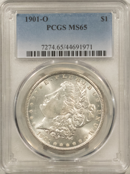 Dollars 1901-O $1 MORGAN DOLLAR – PCGS MS-65, WHITE GEM