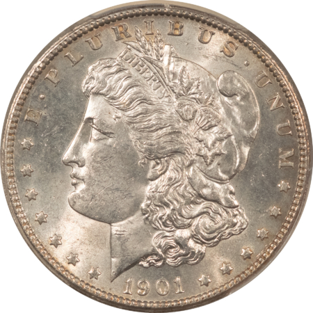 Dollars 1901-S $1 MORGAN DOLLAR – PCGS MS-62, WHITE, TOUGH DATE!