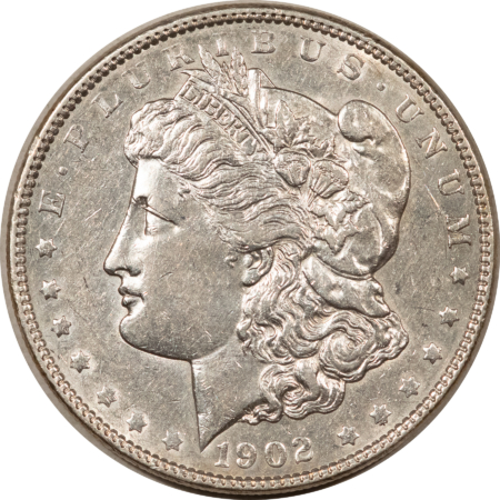 Dollars 1902 $1 MORGAN DOLLAR – ABOUT UNCIRCULATED/UNCIRCULATED, CLEANED!
