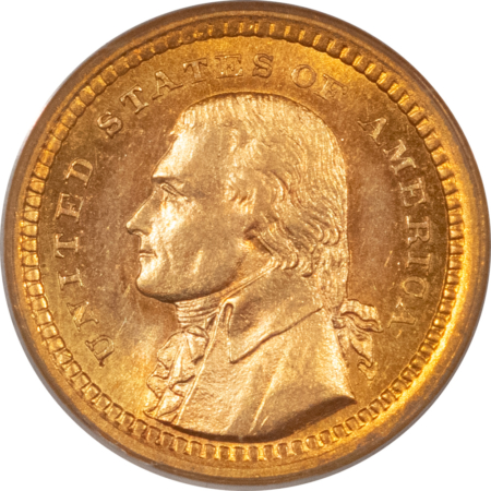 Early Commems 1903 $1 JEFFERSON GOLD COMMEMORATIVE – PCGS MS-64, LOOKS 65+ PREMIUM QUALITY!