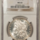 Dollars 1886-O $1 MORGAN DOLLAR – PCGS MS-62, FRESH WHITE, TOUGH DATE, $3500+ IN 63