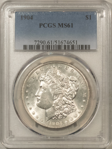 Dollars 1904 $1 MORGAN DOLLAR – PCGS MS-61