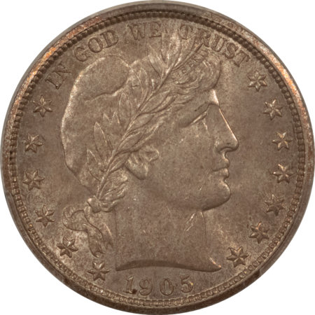 Barber Halves 1905 BARBER HALF DOLLAR – PCGS MS-63, ORIGINAL AND TOUGH!