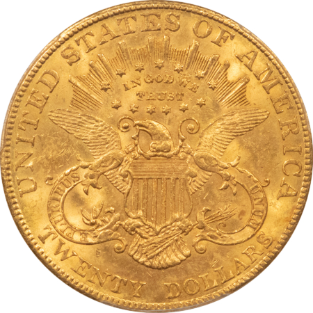 $20 1907 $20 LIBERTY GOLD DOUBLE EAGLE – PCGS MS-63, NICE CHOICE, FINAL $20 LIBERTY!