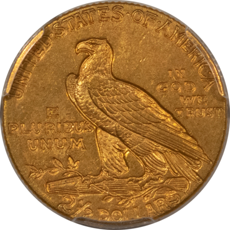 $2.50 1909 $2.50 INDIAN GOLD QUARTER EAGLE – PCGS MS-61
