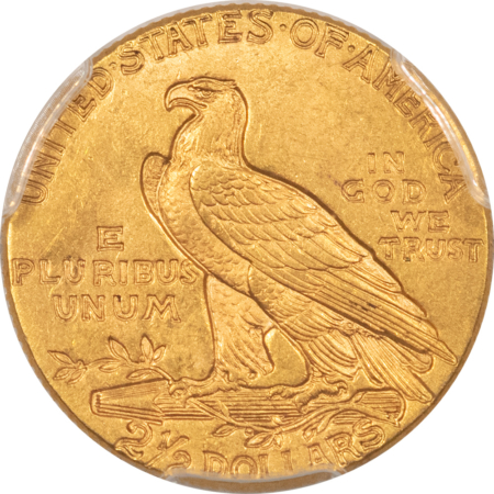 $2.50 1909 $2.50 INDIAN GOLD QUARTER EAGLE – PCGS MS-63 GOLD SHIELD! SCARCE DATE!