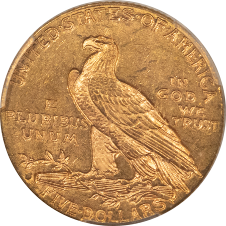 $5 1909-D $5 INDIAN GOLD HALF EAGLE – PCGS MS-64, CAC APPROVED!