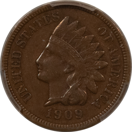 Indian 1909-S INDIAN CENT – PCGS XF-40, SHARP DETAIL & ATTRACTIVE!