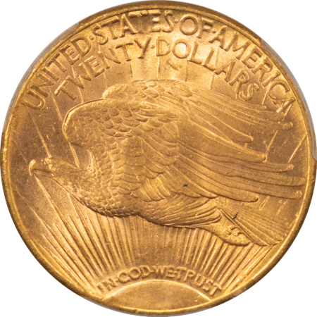 $20 1909-S $20 ST GAUDENS GOLD DOUBLE EAGLE PCGS MS-63, PREMIUM QUALITY! BETTER DATE