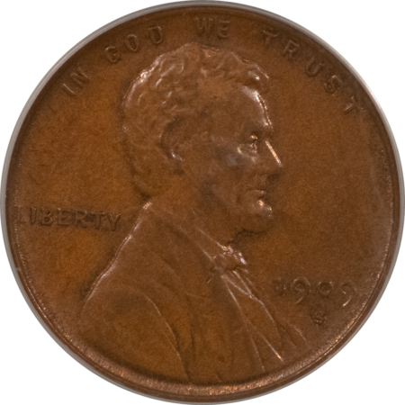 CAC Approved Coins 1909-S VDB LINCOLN CENT – PCGS AU-58 CAC, OGH, SUPER PRETTY & LOOKS CHOICE+