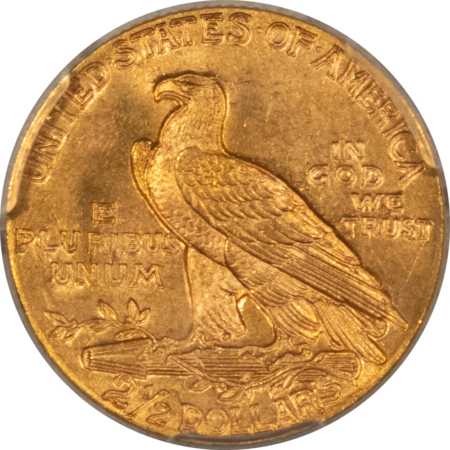 $2.50 1911 $2.50 INDIAN GOLD QUARTER EAGLE – PCGS MS-64, CAC APPROVED!