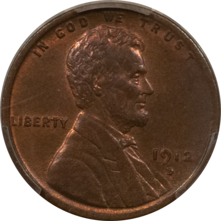 Lincoln Cents (Wheat) 1912-D LINCOLN CENT – PCGS MS-63 RB ATTRACTIVE & CHOICE!
