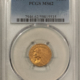 $2.50 1910 $2.50 INDIAN GOLD QUARTER EAGLE – PCGS MS-62
