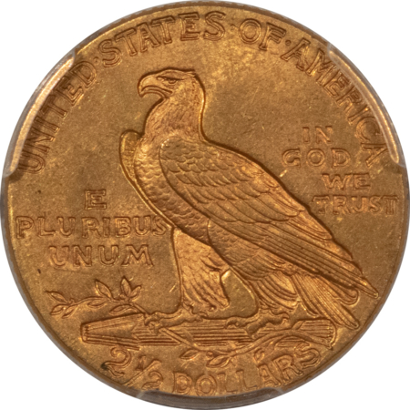 $2.50 1914 $2.50 INDIAN GOLD QUARTER EAGLE – PCGS MS-62