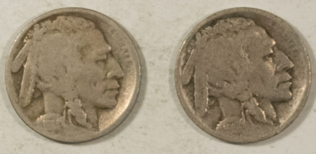 Buffalo Nickels 1914-S BUFFALO NICKELS, LOT OF 2 – PLEASING CIRCULATED EXAMPLES!