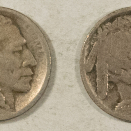 Buffalo Nickels 1914-S BUFFALO NICKELS, LOT OF 2 – PLEASING CIRCULATED EXAMPLES!