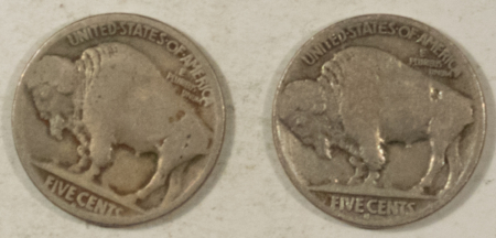 Buffalo Nickels 1914-S BUFFALO NICKELS, LOT OF 2 – PLEASING CIRCULATED EXAMPLES!