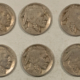 Buffalo Nickels 1916 X3, 1918 X2 BUFFALO NICKELS LOT/5-HIGH GRADE CIRC EXAMPLES, STRONG DETAILS!
