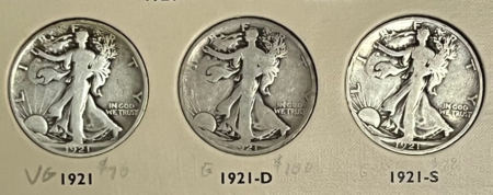 Half Dollars 1916-47 WALKING LIBERTY HALF DOLLAR 65 COIN SET COMPLETE G+, NICER COINS + ALBUM