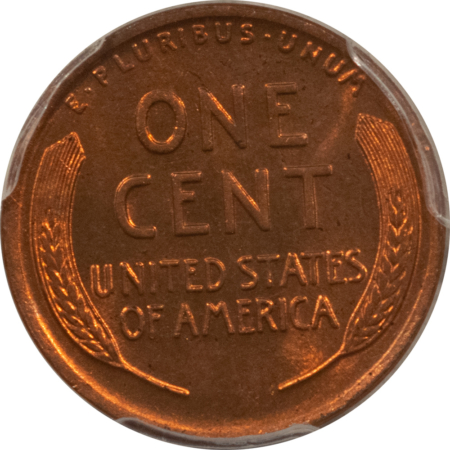Lincoln Cents (Wheat) 1917-D LINCOLN CENT – PCGS MS-64 RD, TOUGH IN RED! FULLY RED & NICE!
