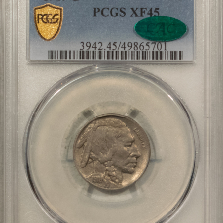 Buffalo Nickels 1919-D BUFFALO NICKEL – PCGS XF-45 CAC, ONLY 8 CAC AT THIS GRADE!
