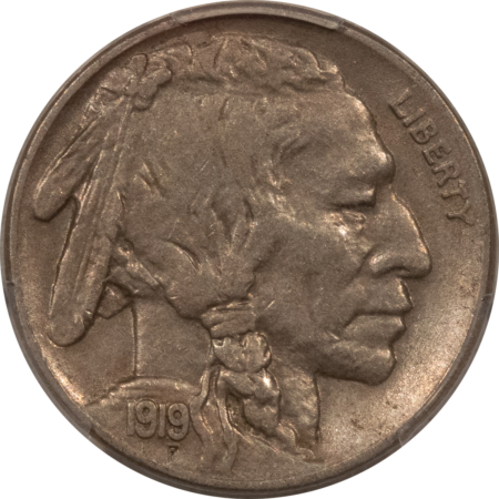Buffalo Nickels 1919-S BUFFALO NICKEL – PCGS AU-50 CAC, POP 1 AT CAC!