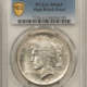 Dollars 1922 $1 PEACE DOLLAR – PCGS MS-65 BLAZING WHITE GEM!