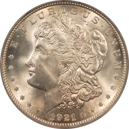 Dollars 1921 $1 MORGAN DOLLAR – PCGS MS-64, LOOKS 65+ & PREMIUM QUALITY!
