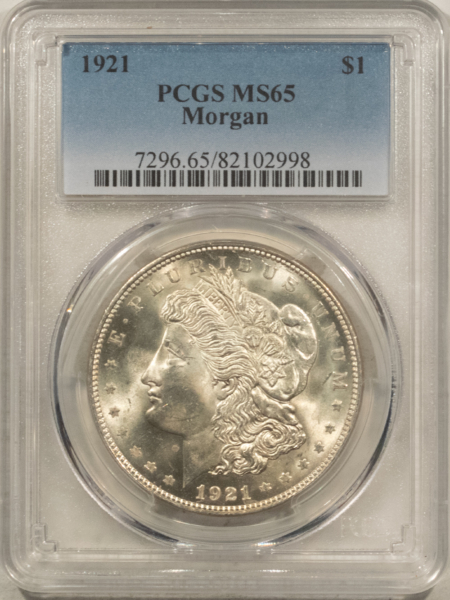 Dollars 1921 $1 MORGAN DOLLAR – PCGS MS-65 FRESH & FLASHY!