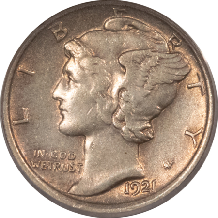 CAC Approved Coins 1921 MERCURY DIME – PCGS XF-40 CAC, SCARCE & TOUGH AS A CAC APPROVED KEY-DATE!