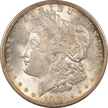 Dollars 1921-D $1 MORGAN DOLLAR – PCGS MS-64, LOOKS 65! PREMIUM QUALITY++!