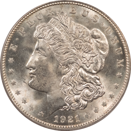 Dollars 1921-D $1 MORGAN DOLLAR – PCGS MS-64, LOOKS 65! SUPER PREMIUM QUALITY!